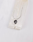 Morning Tide — Grey Sapphire, Ombre Labradorite & Rainbow Moonstone Necklace