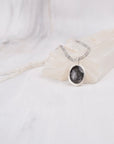 Morning Tide — Grey Sapphire, Ombre Labradorite & Rainbow Moonstone Necklace