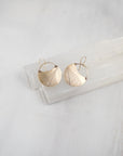 Turning Leaf Crescent Earrings