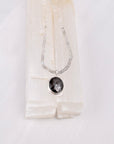Morning Tide — Grey Sapphire, Ombre Labradorite & Rainbow Moonstone Necklace