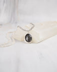 Morning Tide — Grey Sapphire, Ombre Labradorite & Rainbow Moonstone Necklace