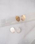 Pressed Hydrangea Ovals| Hydrangea Flower Impression Earrings| Botanical IMpression Jewelry