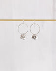 Canyon Moon Blossom Earrings, Botanical Dangle, Sterling Silver or Mixed Metal