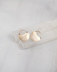 Turning Leaf Crescent Earrings