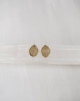 Hydrangea Petal Dangle Earrings | Botanical Petal Impression | Handmade Sterling Silver or Brass Drop Earrings