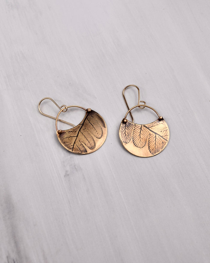 Fern Crescent Earrings
