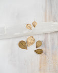 Pressed Leaf Dangle Earrings