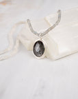 Morning Tide — Grey Sapphire, Ombre Labradorite & Rainbow Moonstone Necklace