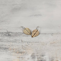 Pressed Leaf Dangle Earrings