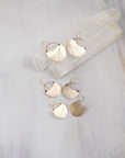 Turning Leaf Crescent Earrings