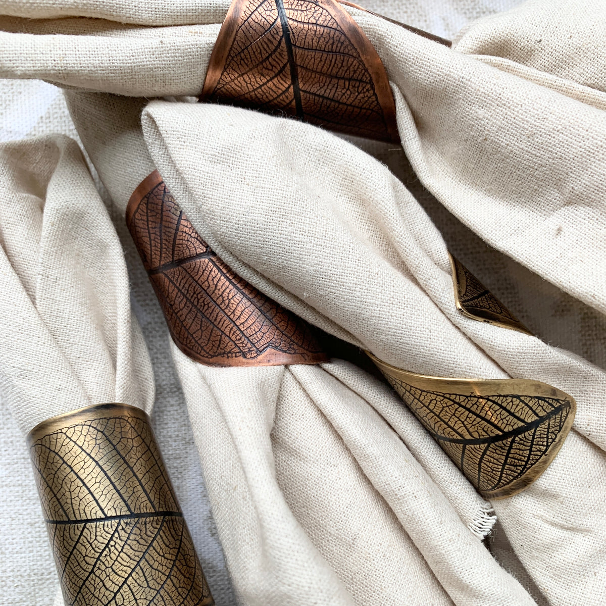 Leaf Impression Napkin Ring