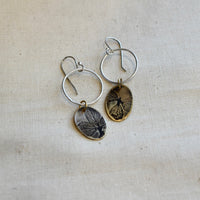 Hydrangea Moon: Brass or Sterling Silver