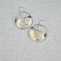 Fern Basket Earring: Sterling Silver or Brass