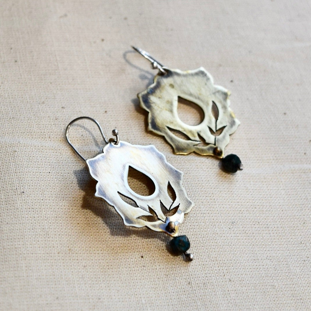 Sweetgrass Flower: Sterling Silver or Brass