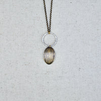 Woodland Moon Necklace: Sterling Silver or Brass
