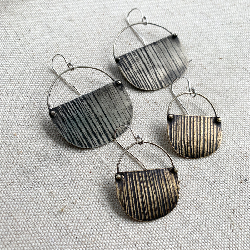 Woodland Basket Earring: Sterling Silver or Bras