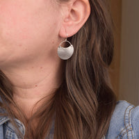 Turning Leaf Crescent Earrings