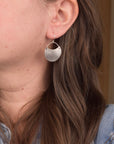 Turning Leaf Crescent Earrings