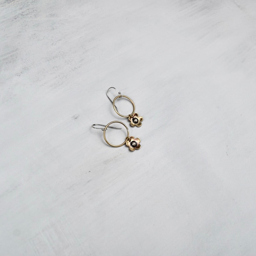Canyon Blossom Moon Earrings
