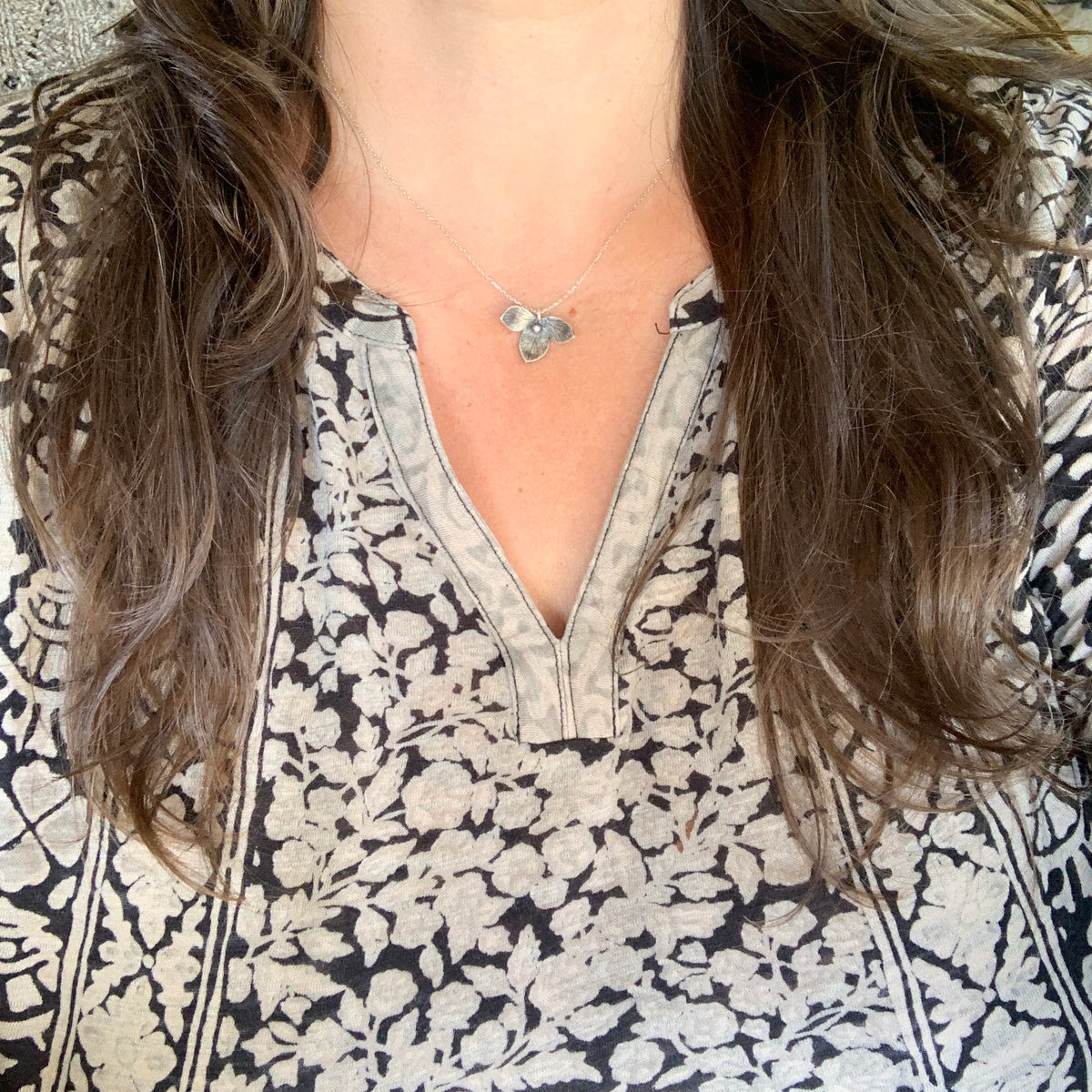 Hydrangea Flower Necklace