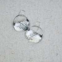 Fern Basket Earring: Sterling Silver or Brass