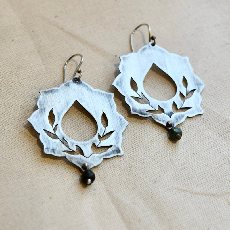 Sweetgrass Flower: Sterling Silver or Brass