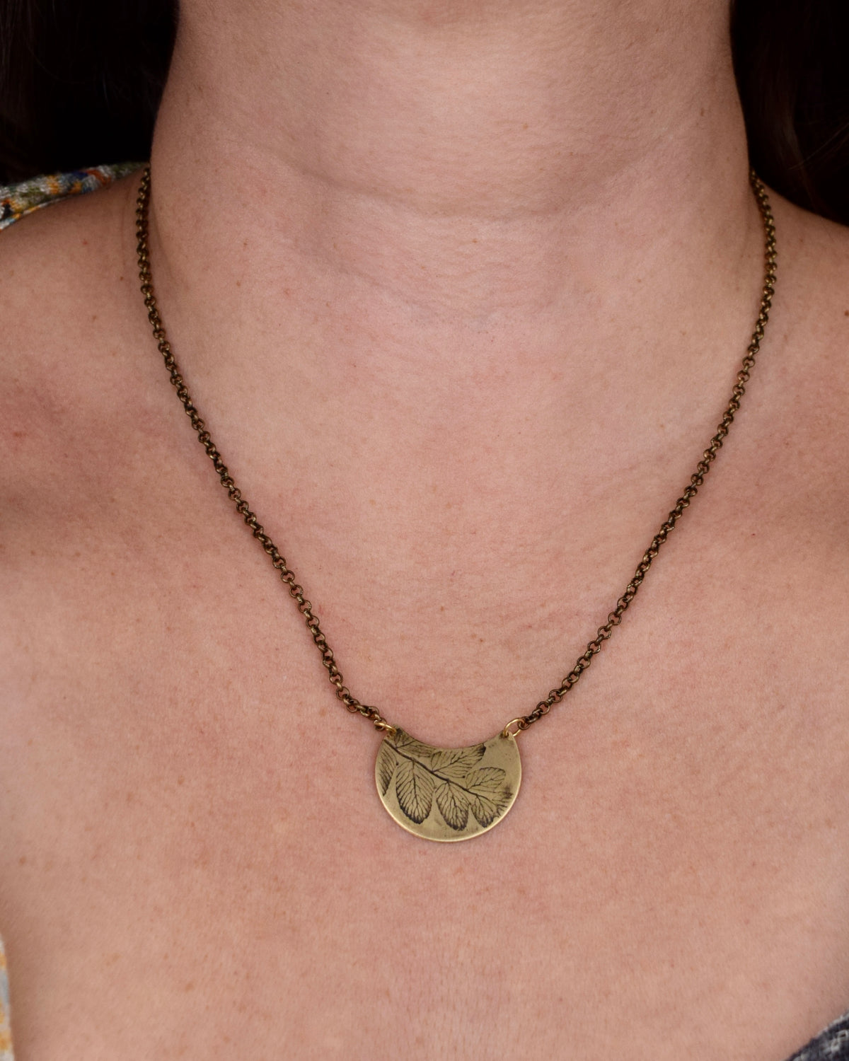 Fern Crescent Necklace