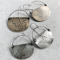 Fern Basket Earring: Sterling Silver or Brass