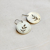 Sweetgrass Disc: Brass or Sterling Silver