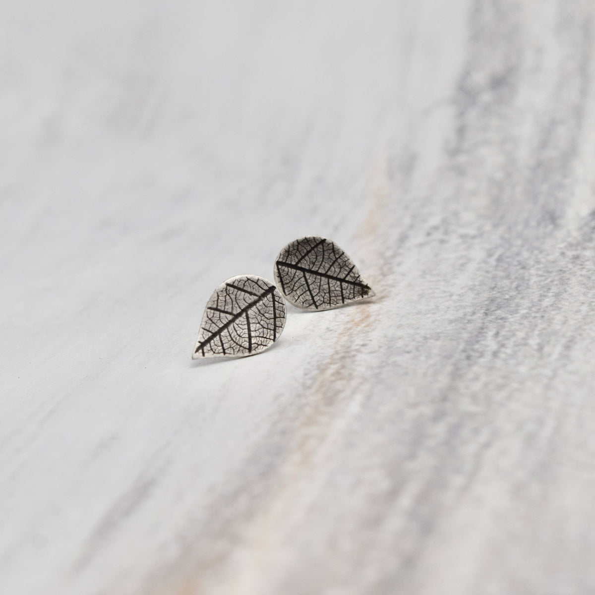 Pressed Leaf Studs