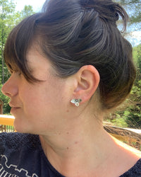 Hydrangea Flower Stud Earrings