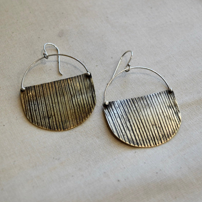 Woodland Basket Earring: Sterling Silver or Bras