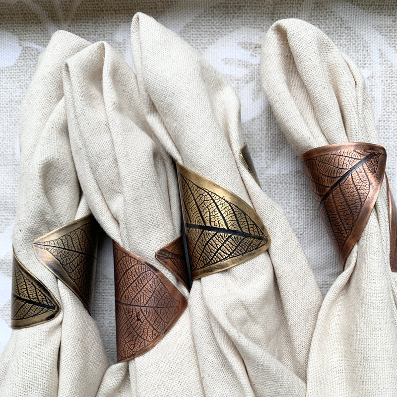 Leaf Impression Napkin Ring