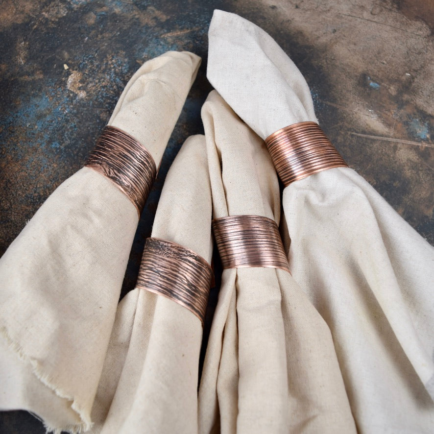 Corn Husk Impression Napkin Ring