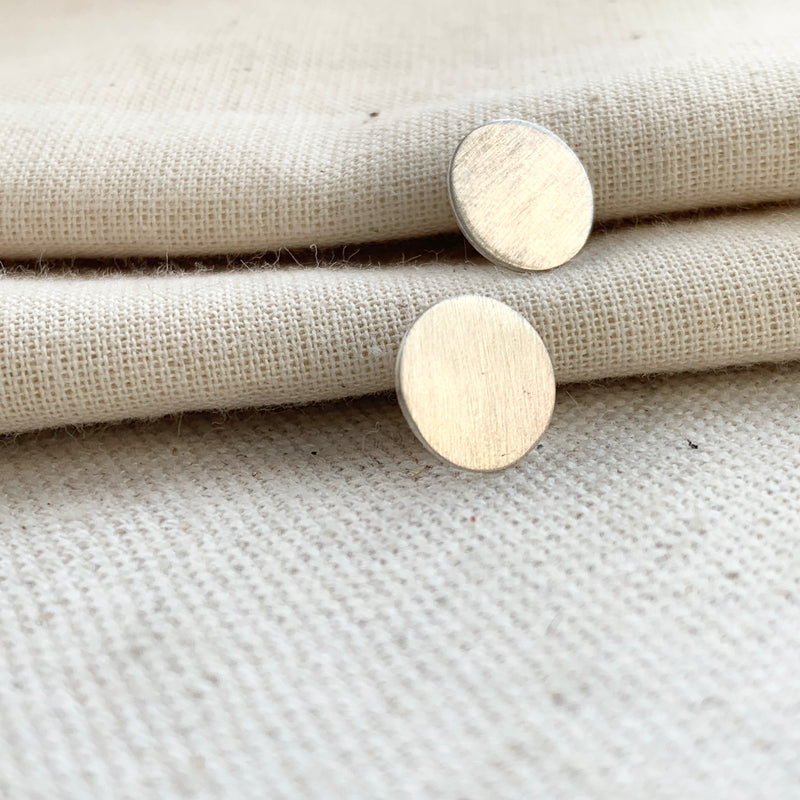 Full Moon Studs in Sterling Silver