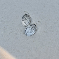 Fern Ovals : Brass or Sterling Silver