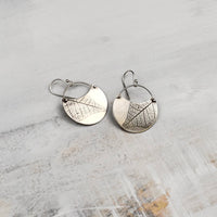Turning Leaf Crescent Earrings