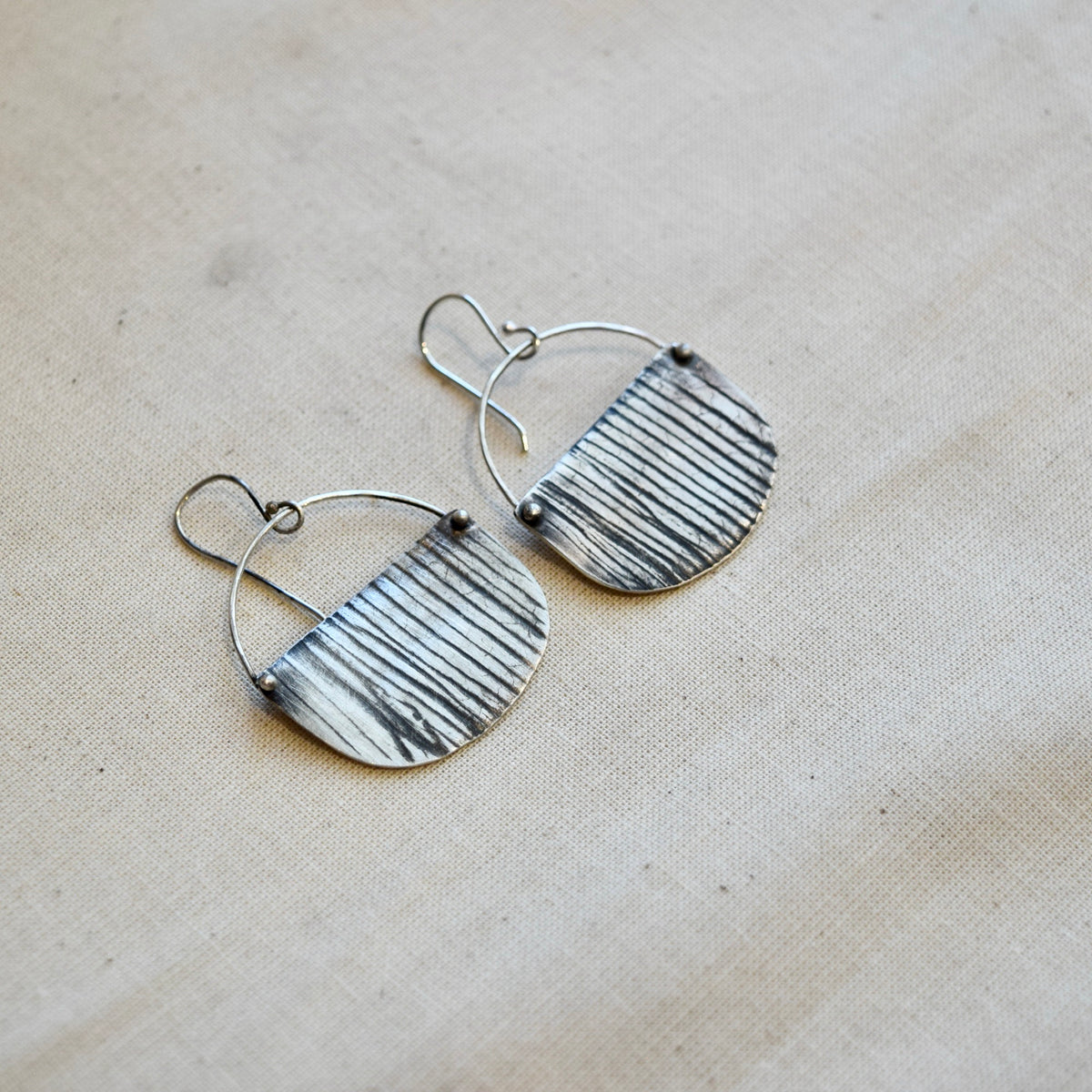 Woodland Basket Earring: Sterling Silver or Bras