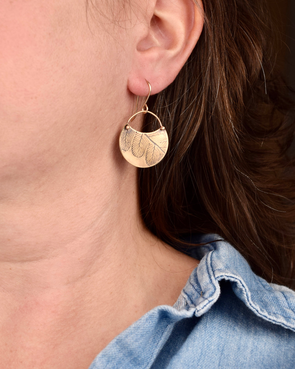 Fern Crescent Earrings