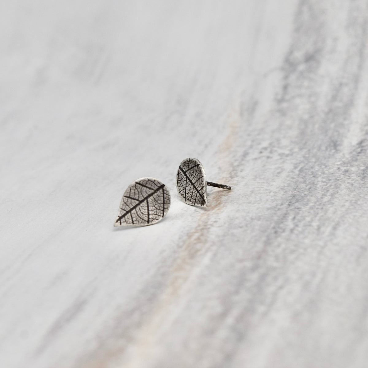 Pressed Leaf Studs