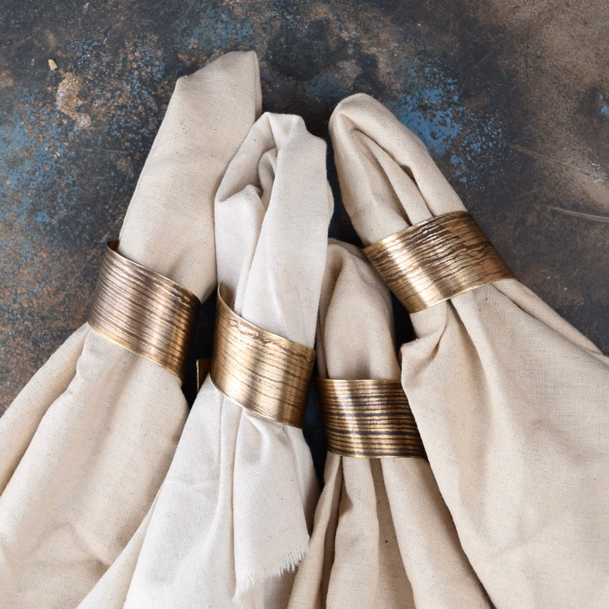 Corn Husk Impression Napkin Ring