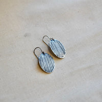 Woodland Ovals: Brass or Sterling Silver