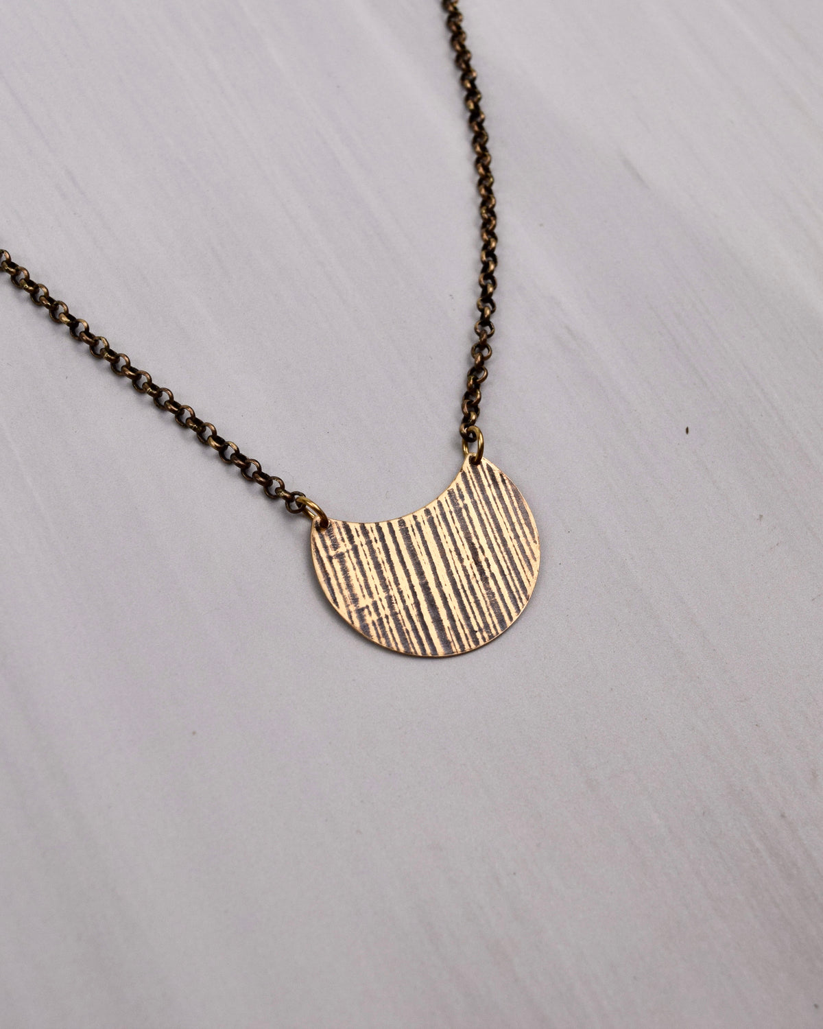 Woodland Crescent Necklace