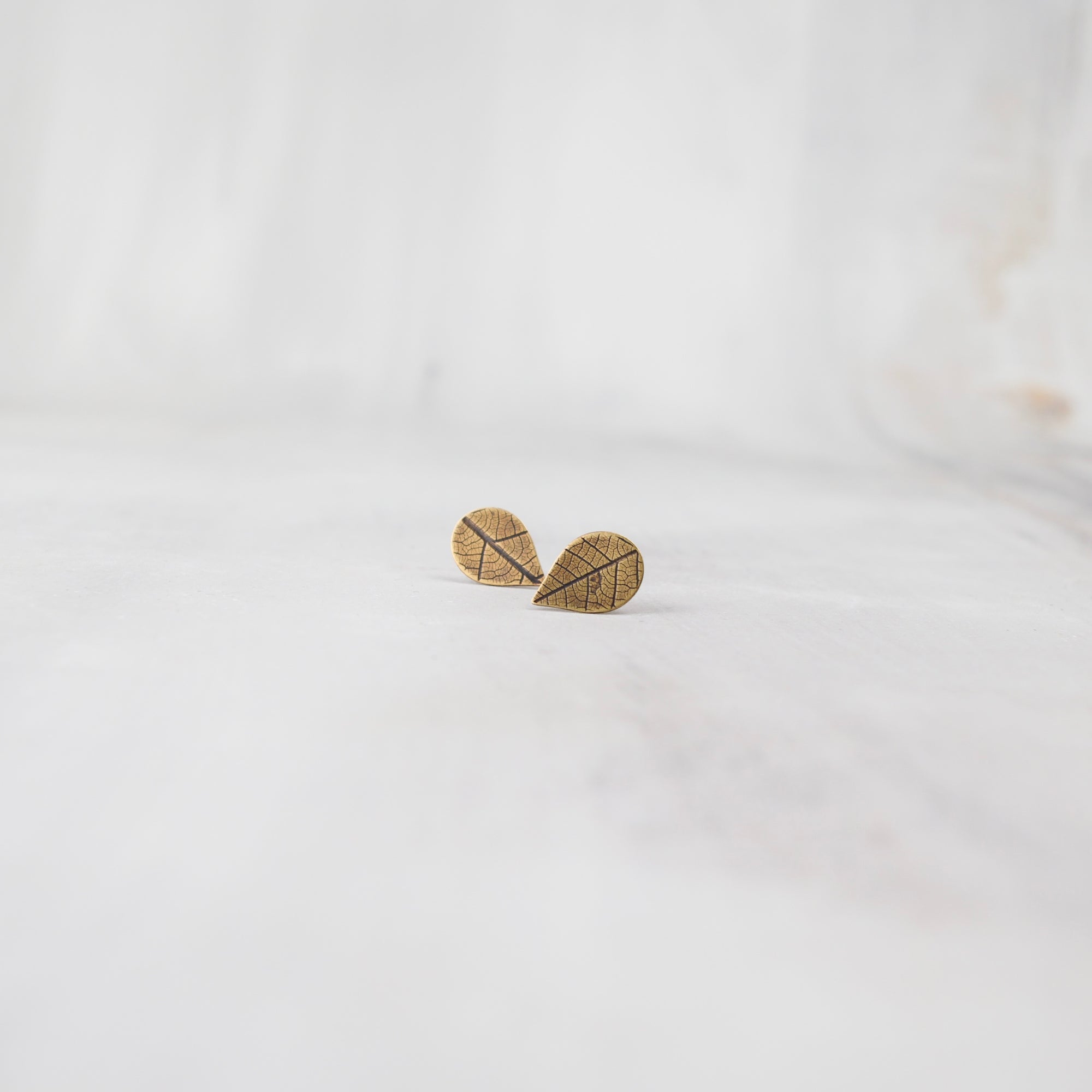 Pressed Leaf Studs