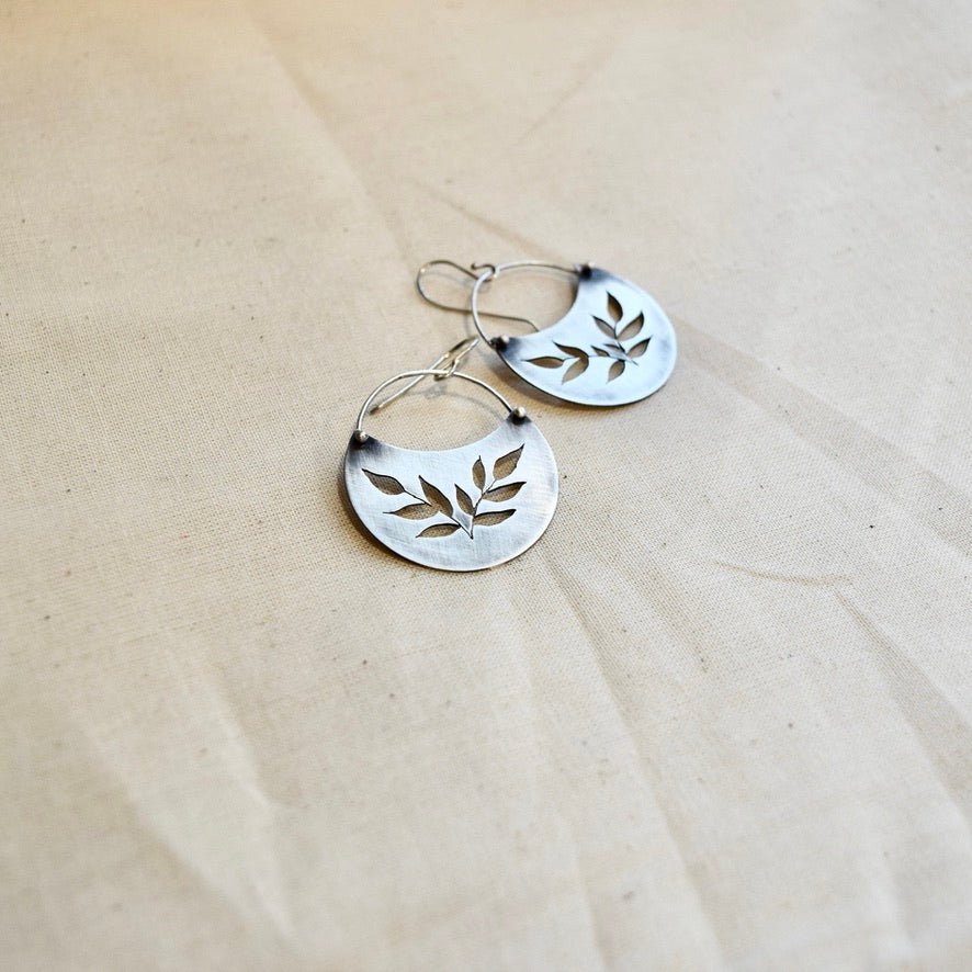 Sweetgrass Crescent: Brass or Sterling Silver