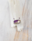 Purple Plume Agate Statement Necklace with AAALepidolite Strand