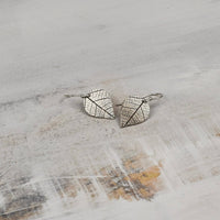 Pressed Leaf Dangle Earrings