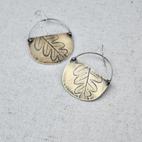 Fern Basket Earring: Sterling Silver or Brass
