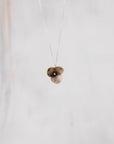 Hydrangea Flower Impression Necklace | Botanical Pendant Necklace | Handmade Sterling Silver Necklace