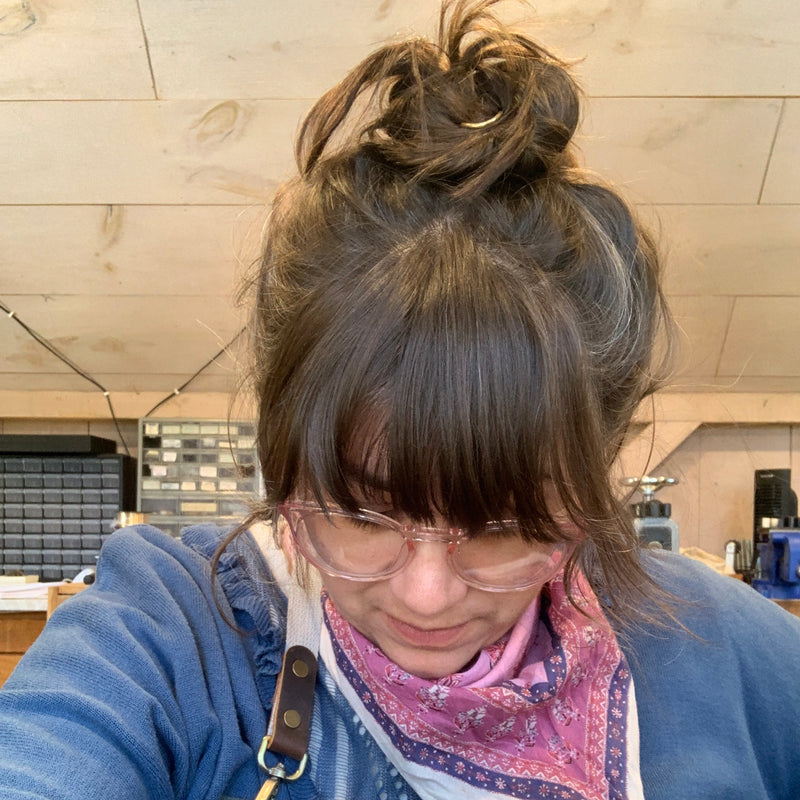 Hammered French Hair Pin Set